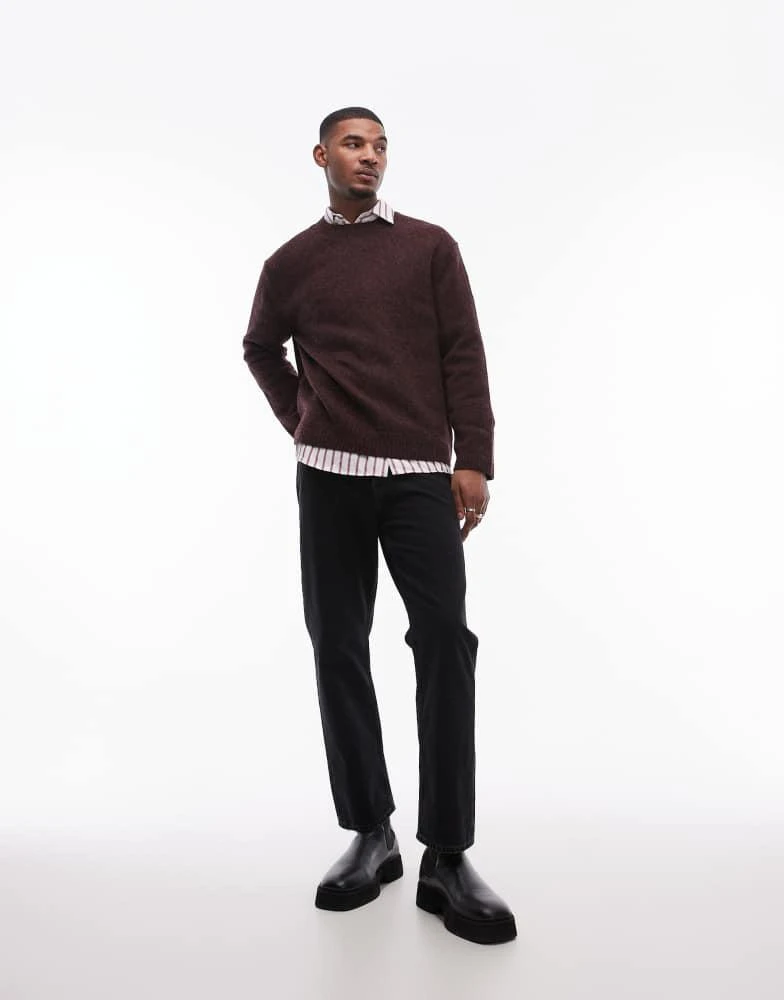 ARKET ARKET wool sweater in burgundy 1