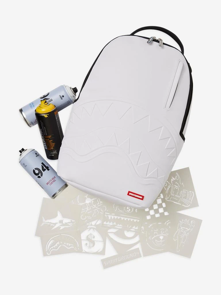 SprayGround Kids Spray Paint Your Own Backpack in White (46cm) 9