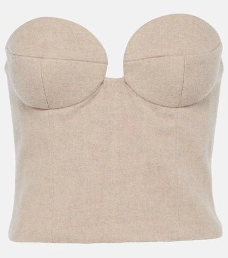 Magda Butrym Cashmere bustier 1