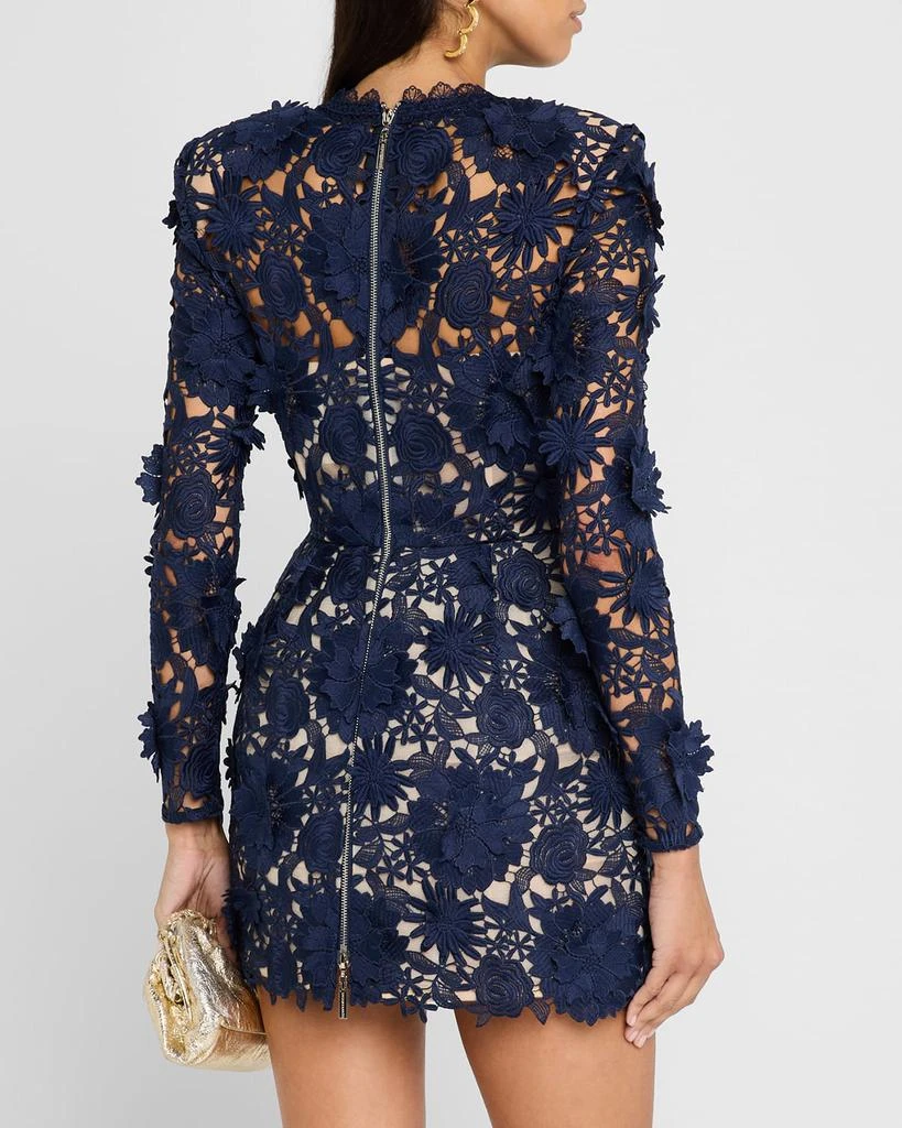 BRONX AND BANCO Maia Floral Lace Applique Mini Dress 5