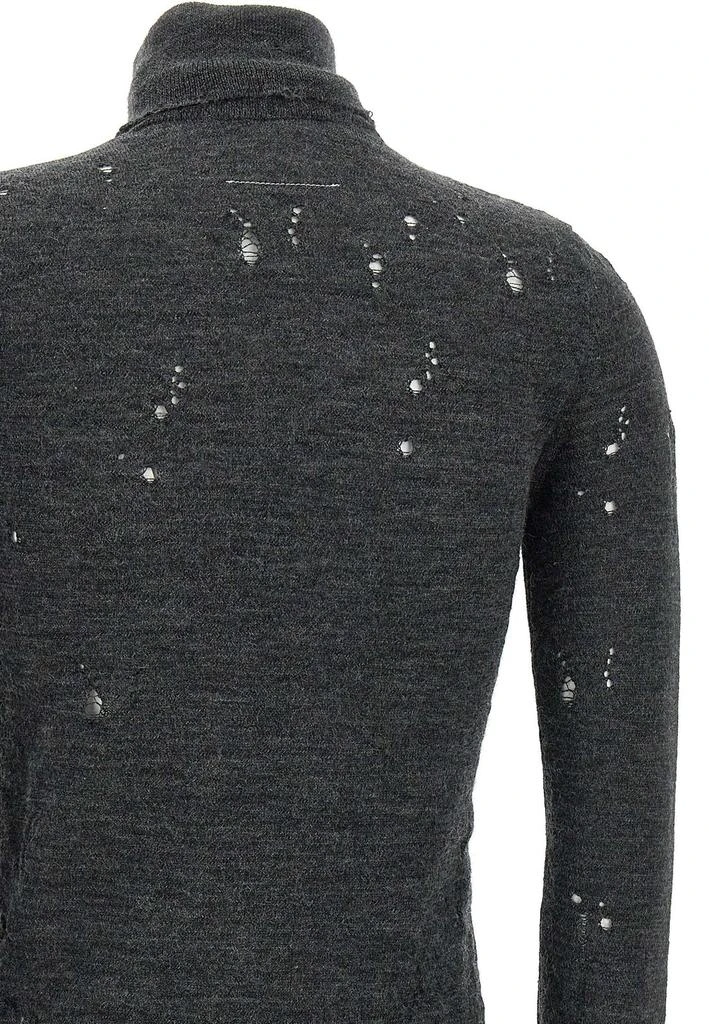 MM6 MM6 Maison Margiela Numbers-Motif Distressed Jumper 5