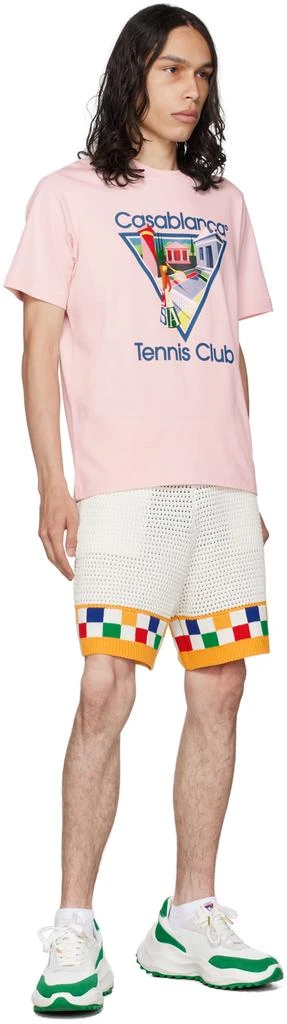Casablanca Pink 'La Joueuse' T-Shirt 4