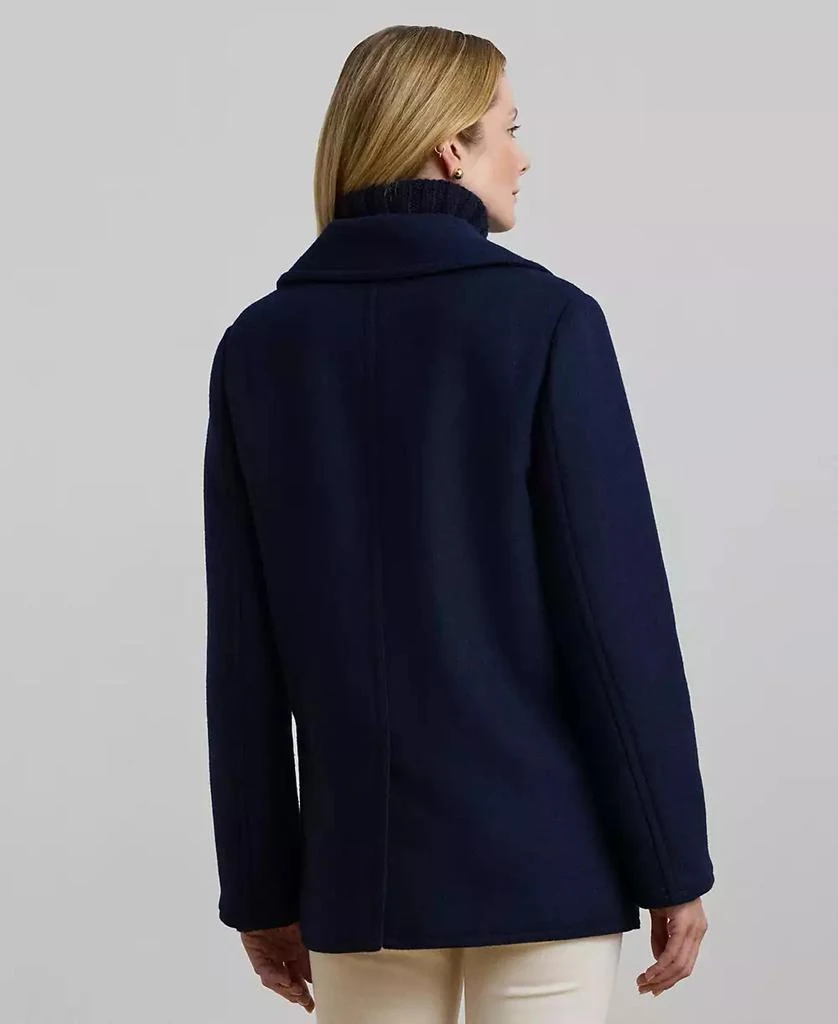Ralph Lauren Women's Wool-Blend Twill Peacoat 3