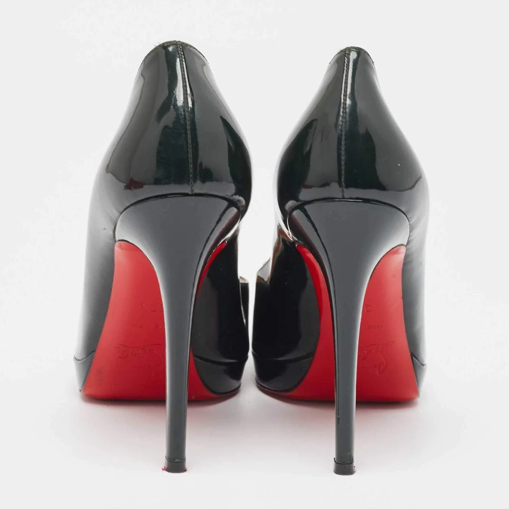 Christian Louboutin Christian Louboutin Green Patent Leather Simple Pumps Size 37.5 5