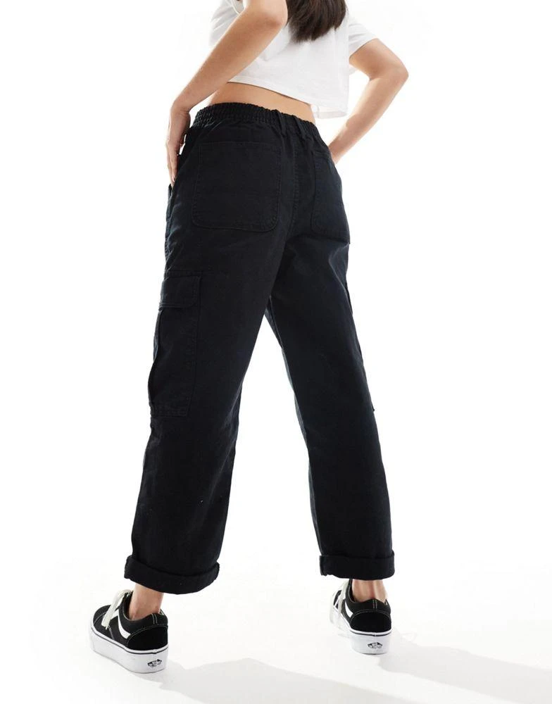 Vans Vans sidewalk trousers with pocket detailing in black 2