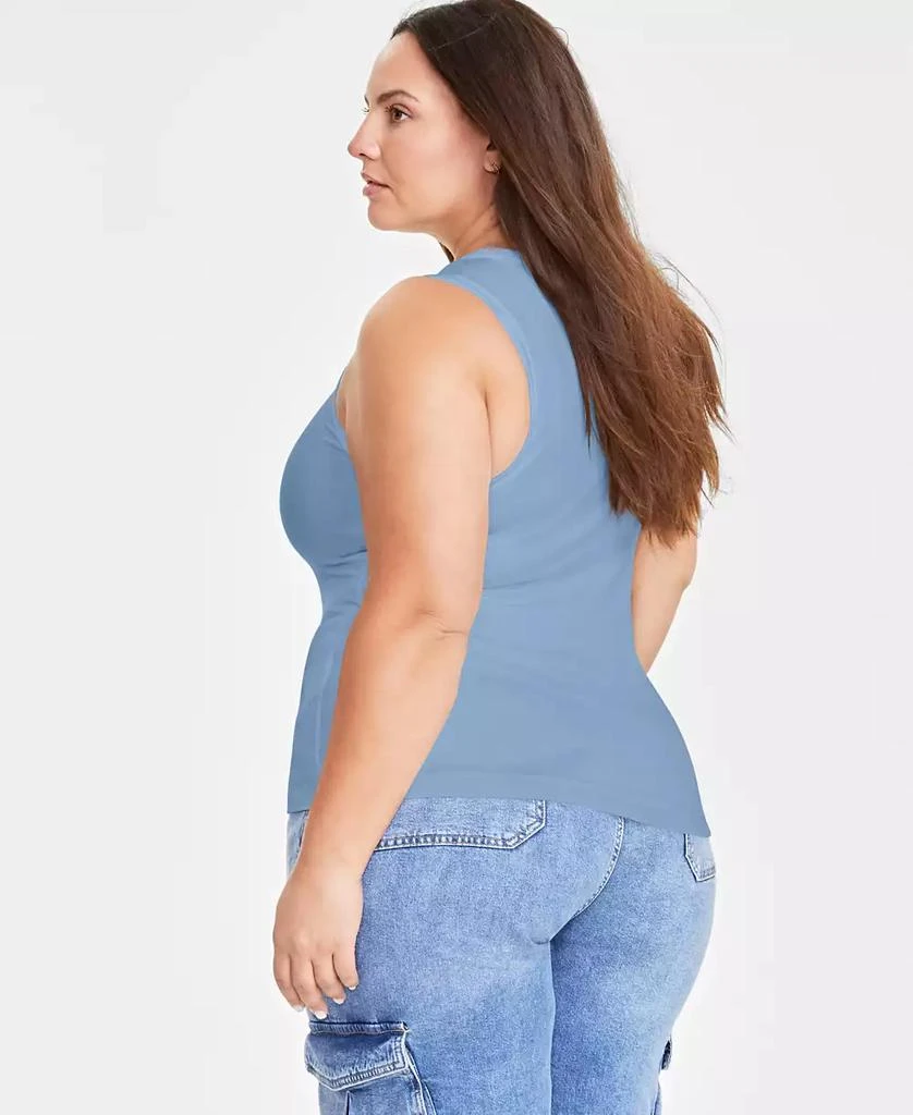On 34th Women's Plus Ribbed High-Neck Tank Top, Created for Macy's 5