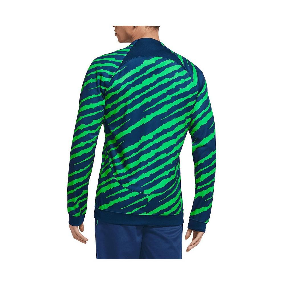 Nike Men's Blue Brazil National Team Academy Pro Anthem Performance Full-Zip Jacket