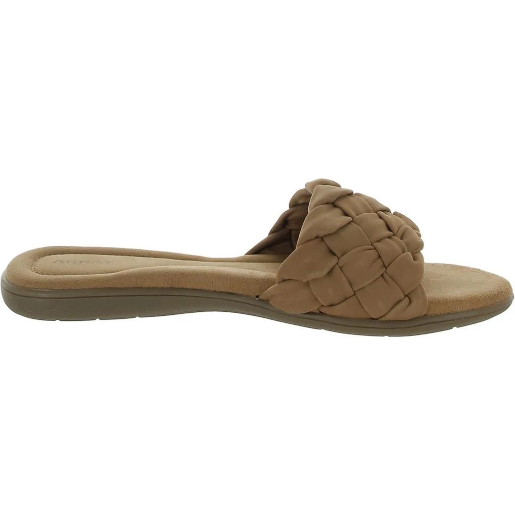 Array Callisto Womens Leather Woven Slide Sandals 2