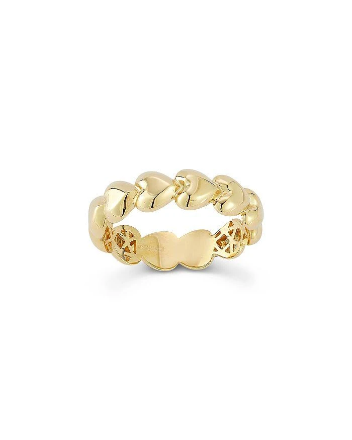 Bloomingdale
s Fine Collection Puff Heart Polished Band in 14K Yellow Gold