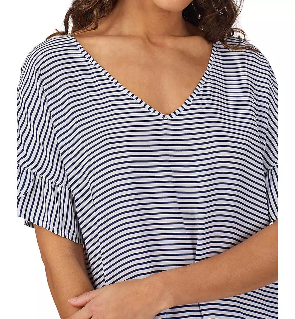 Cuddl Duds Women's Printed Short-Sleeve Sleep Tunic
