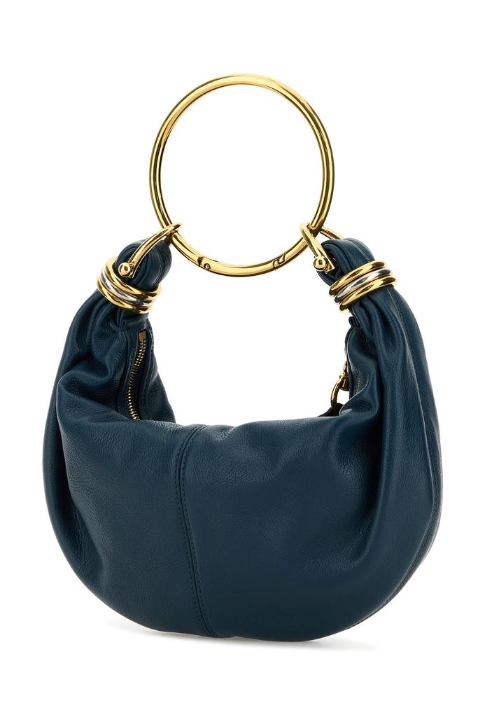 Chloé Petrol blue leather Bracelet handbag
