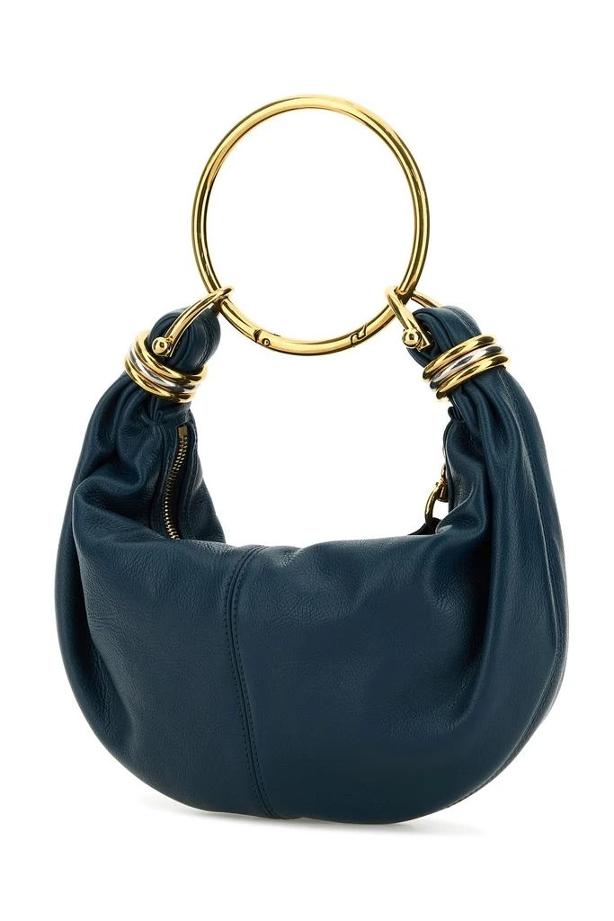 Chloé Petrol blue leather Bracelet handbag 2