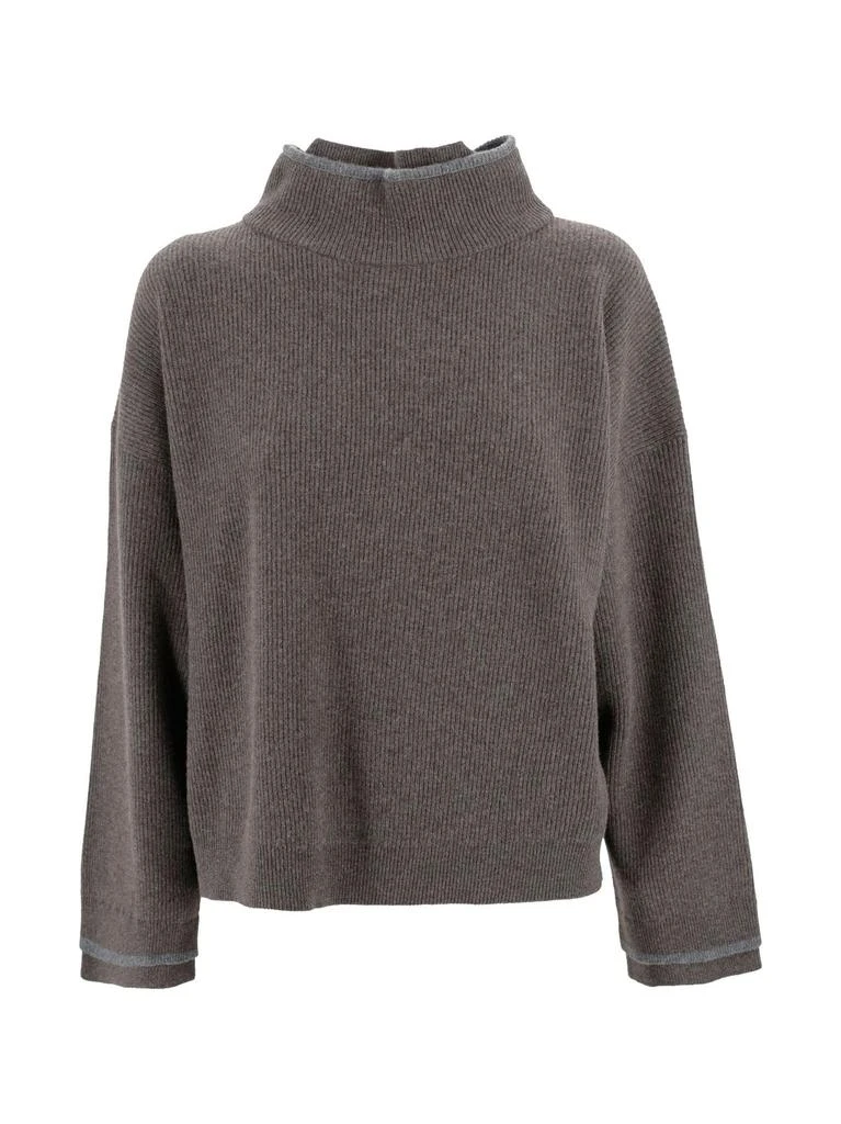 Brunello Cucinelli Brunello Cucinelli High Neck Knitted Jumper from Cettire