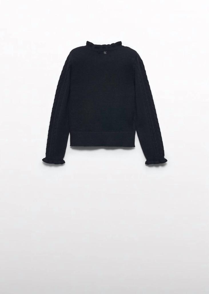 Abel & Lula Abel & Lula - Girl's Mock Neck Knitted Sweater