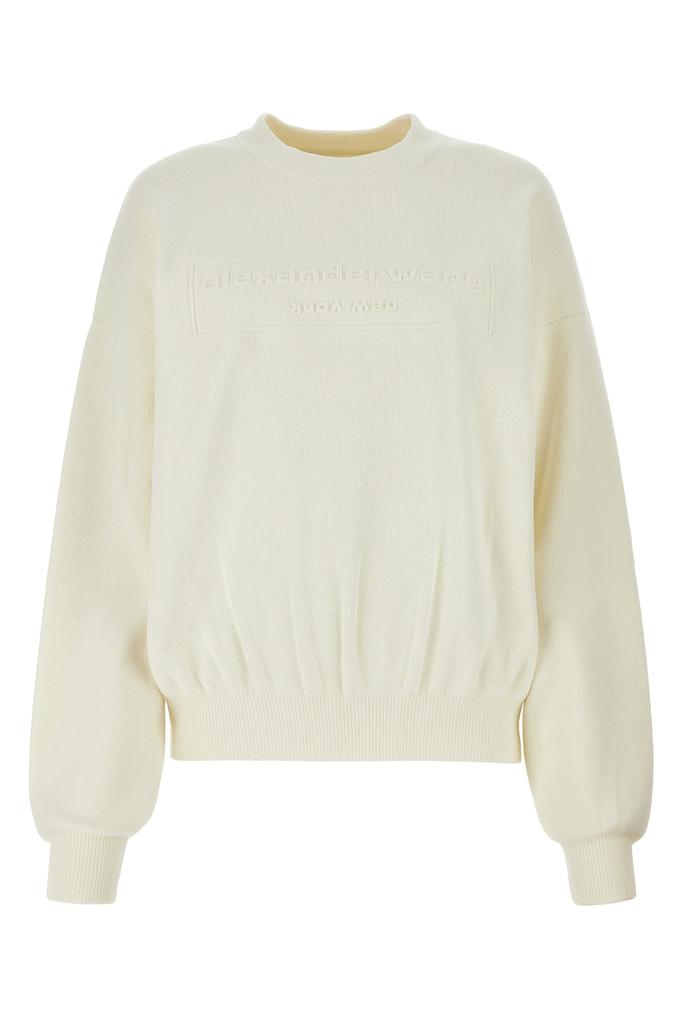 Alexander Wang Ivory stretch polyester blend sweater