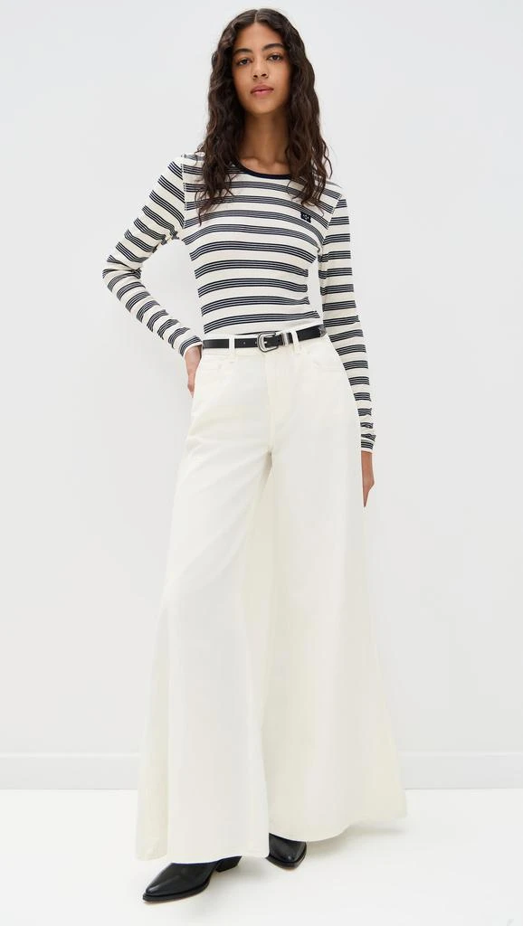 7 For All Mankind Willow Wide Crop Jeans 4