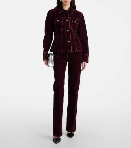 Salvatore Ferragamo Cotton-blend velvet jacket 2