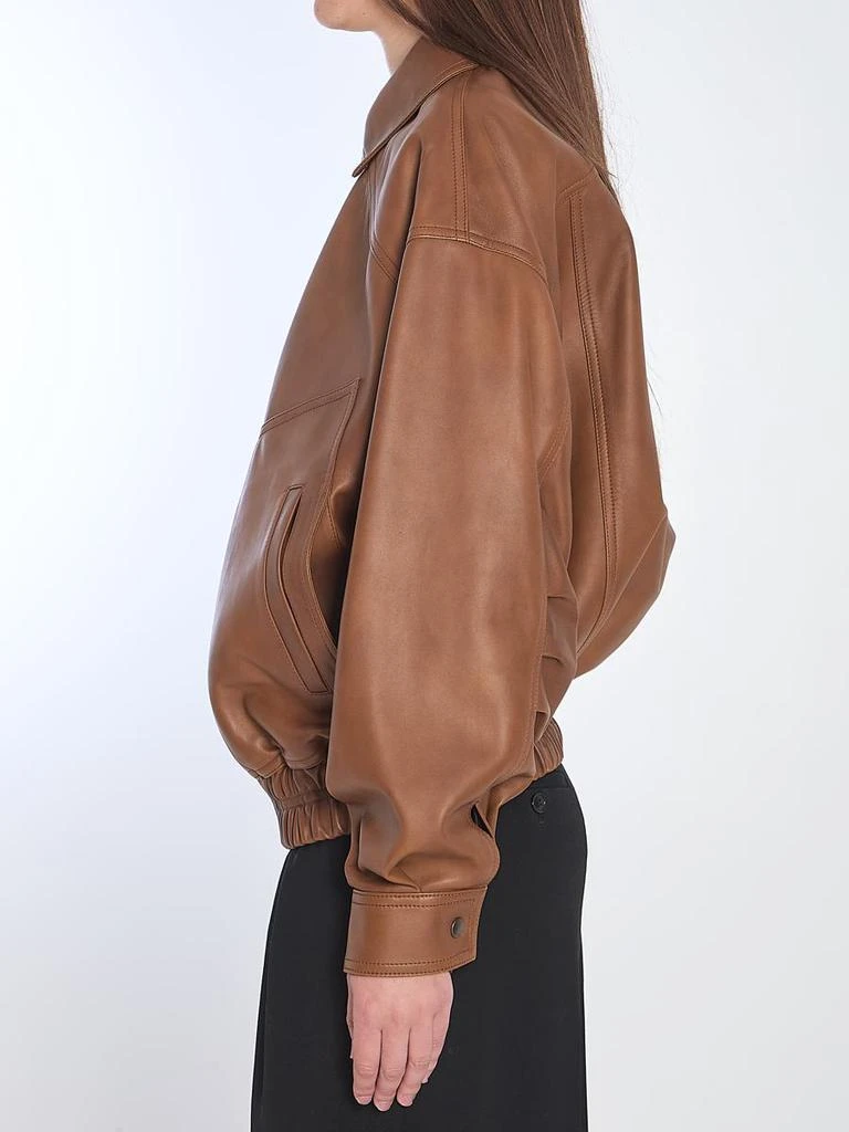 Yves Saint Laurent Leather Bomber Jacket 3