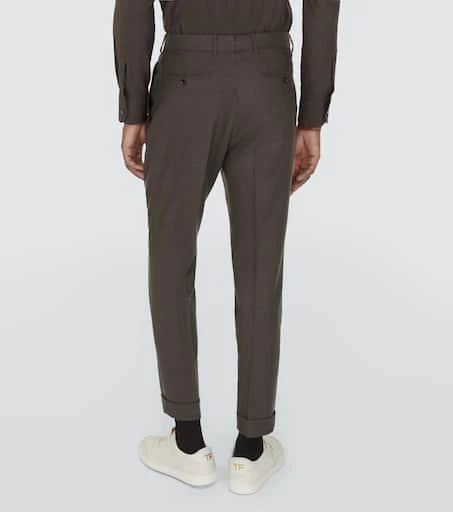 Tom Ford Atticus mohair, wool, and silk tapered pants 4