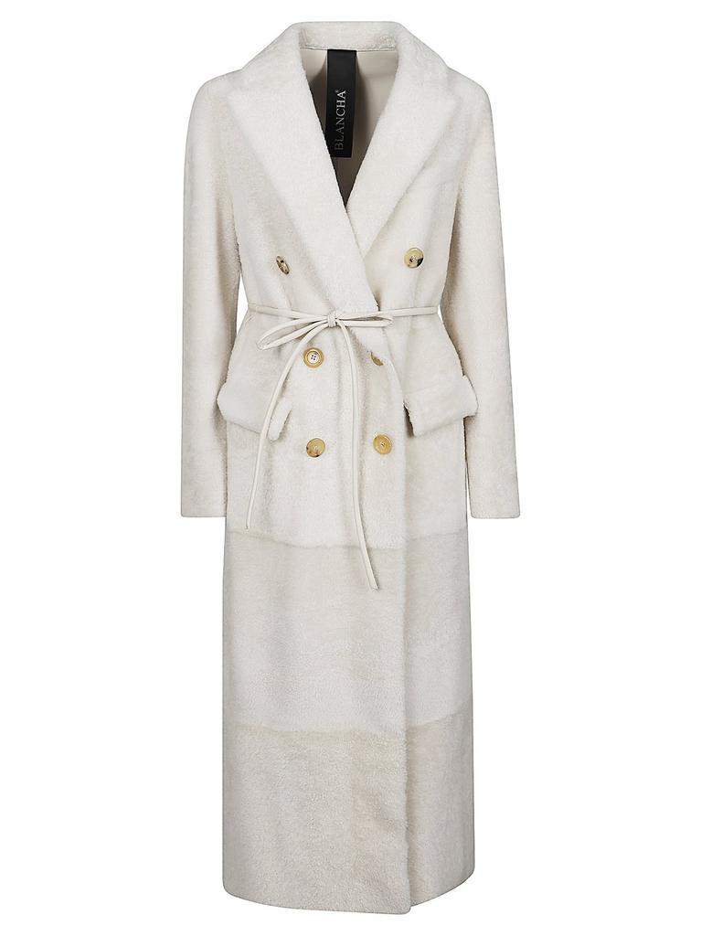 BLANCHA Blancha Double-Breasted Wrap Coat