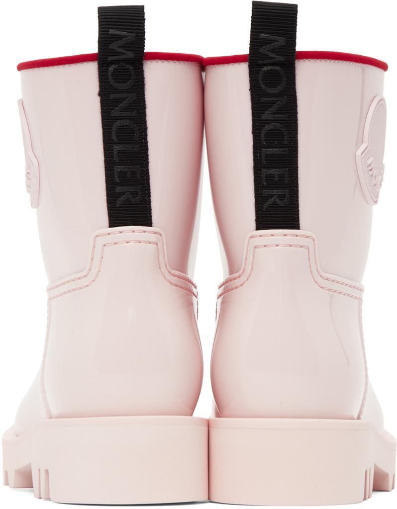 Moncler Pink Ginette Rain Boots