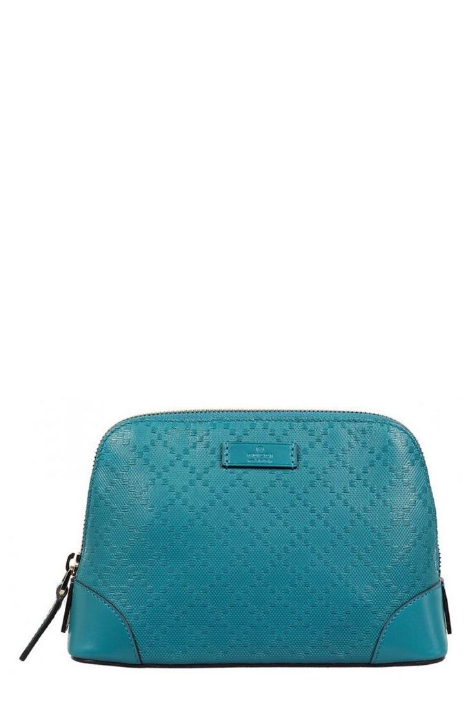 Gucci Gucci Embossed Logo Patch Cosmetic Bag