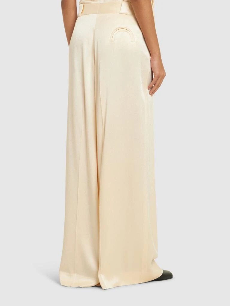 BLAZÉ MILANO Husi Viscose Blend Satin Pants 2
