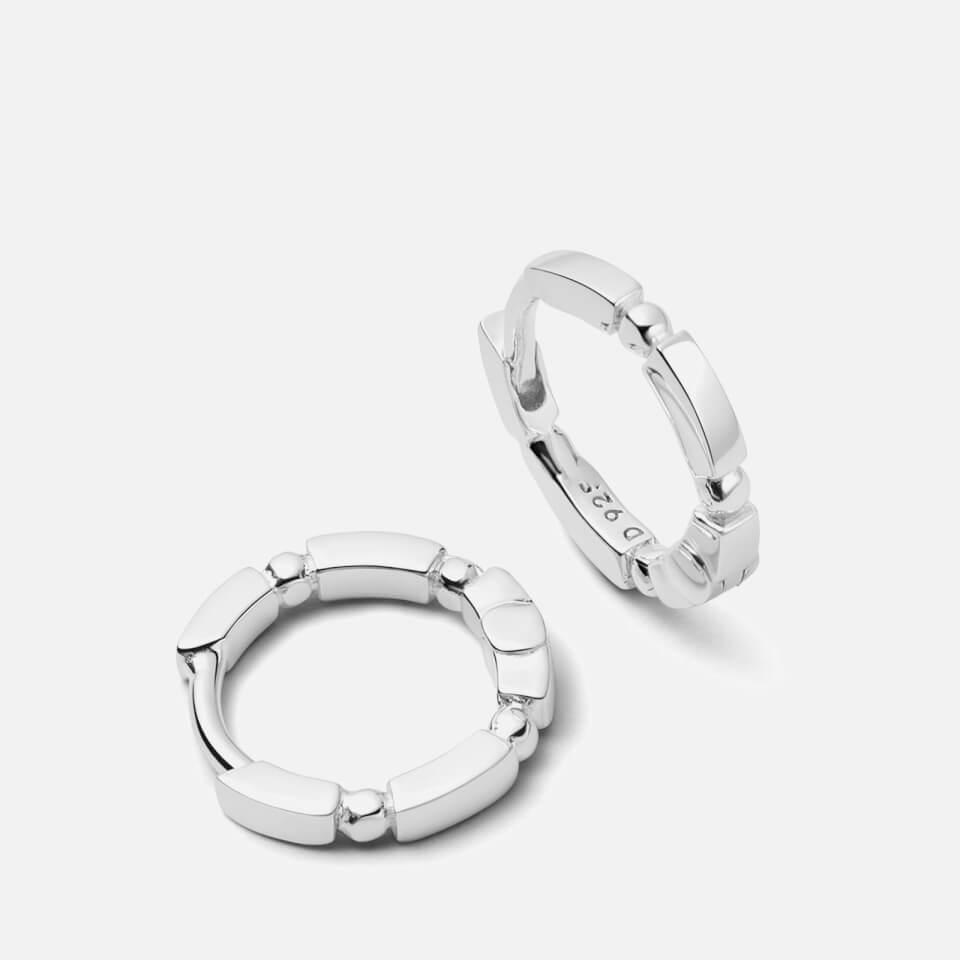 Daisy London Daisy London Stacked Sterling Silver Huggie Hoop Earrings
