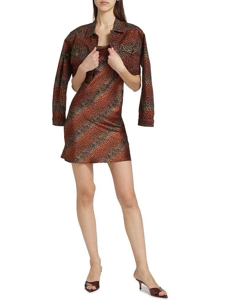 lea & viola boucle squareneck mini dress Sara Blue Paisley Tie Shoulder Mini Dress