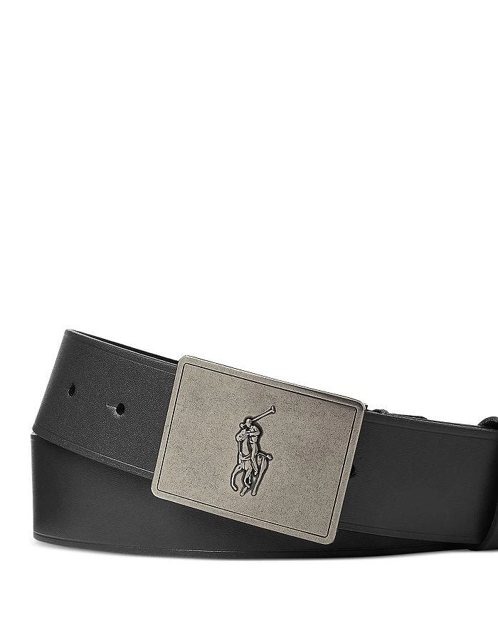 Ralph Lauren Men's Pony Plaque Buckle Leather Belt 2