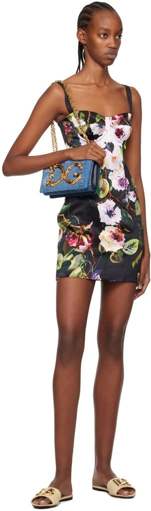 Dolce & Gabbana Blue Medium DG Girls Denim Bag 4