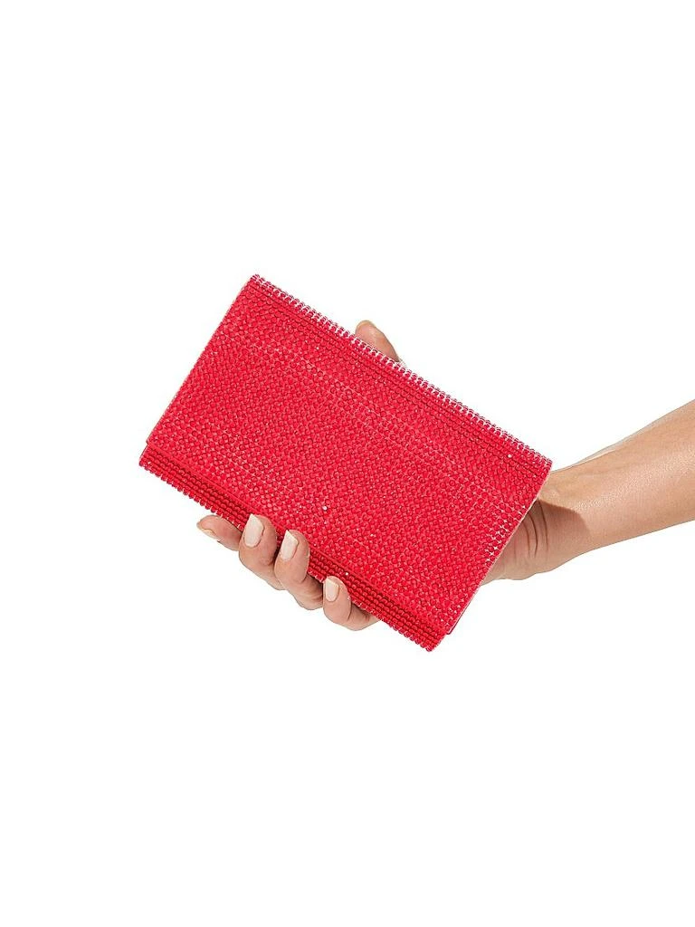 Judith Leiber Fizzy Crystal-Embellished Satin Clutch 2