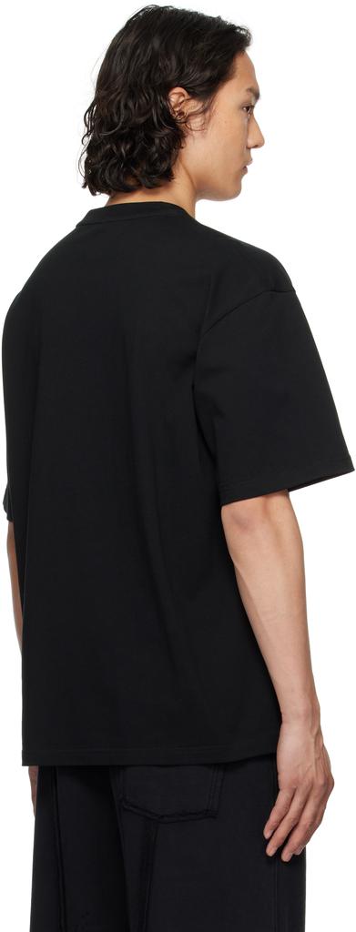 【関税込み】Feng Chen Wang ブラック Yu Zu Xie Patch Tシャツ Feng Chen Wang Black Yu Zu Xie Patch T-shirt - T-Shirts