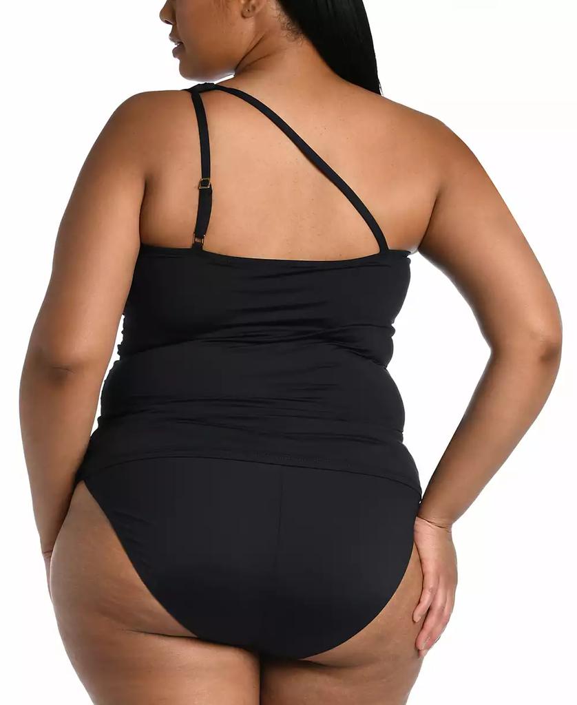 La Blanca Plus Size Tummy-Control One-Shoulder Tankini Top