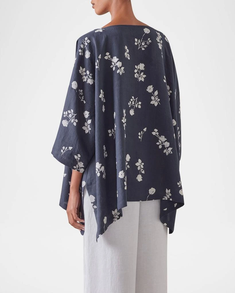 Eskandar DPS Scoop-Neck 3/4-Sleeve Top (Mid Plus Length) 3