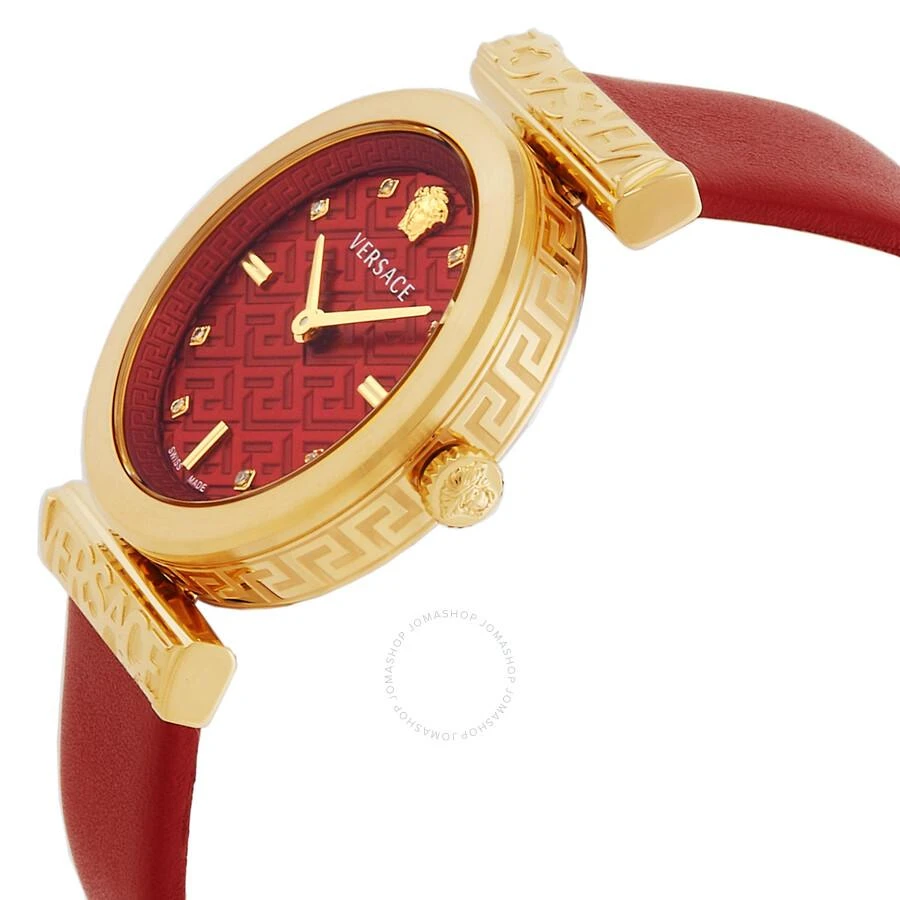 Versace Regalia Quartz Crystal Red Dial Ladies Watch VE6J00423 2