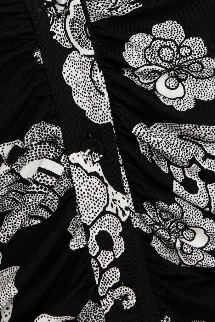 Diane von Furstenberg Sheska floral-print jersey shirt dress 4