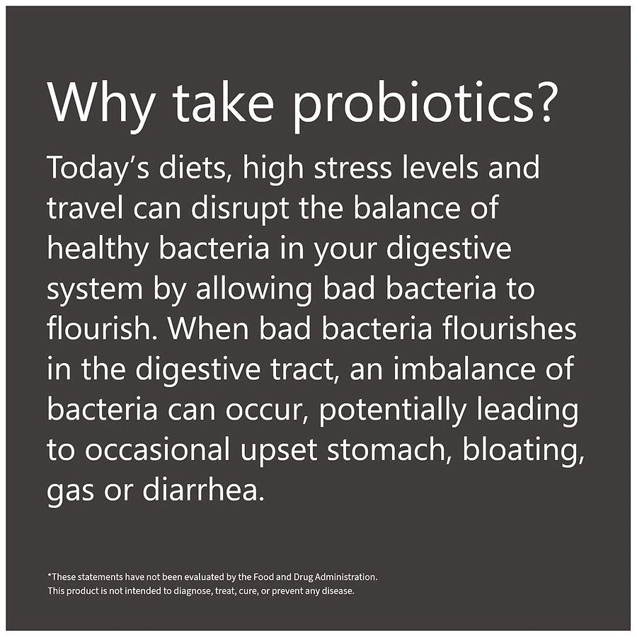 Walgreens Probiotic + Fiber Capsules 6