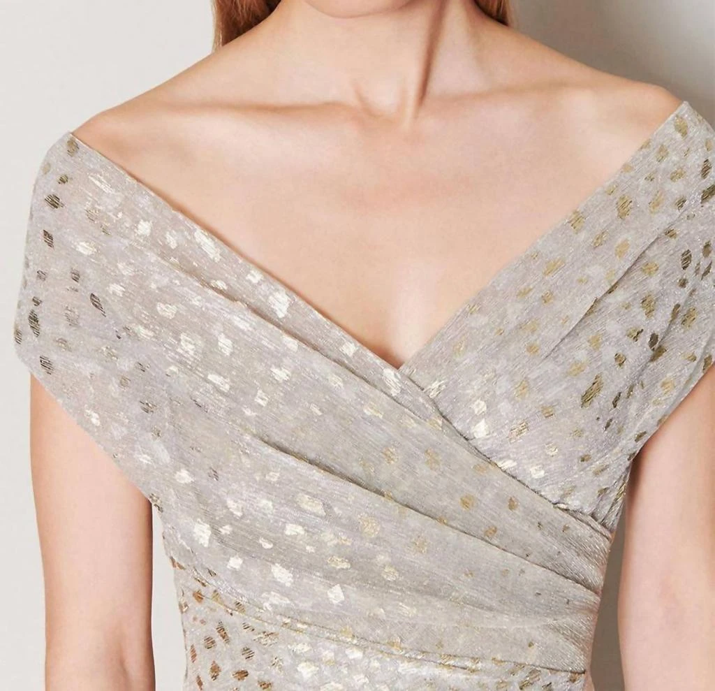 Talbot Runhof Talbot Runhof - Metallic Degrade Voile Gown 4