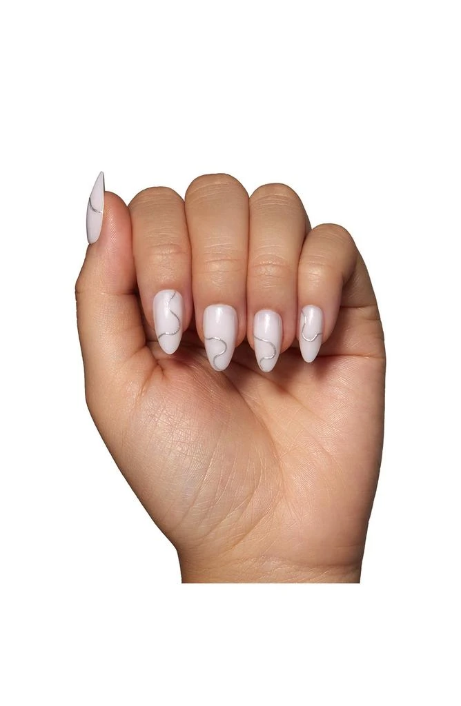 GLAMNETIC Silent Night Short Almond Press-On Nails Set $20 Value 3