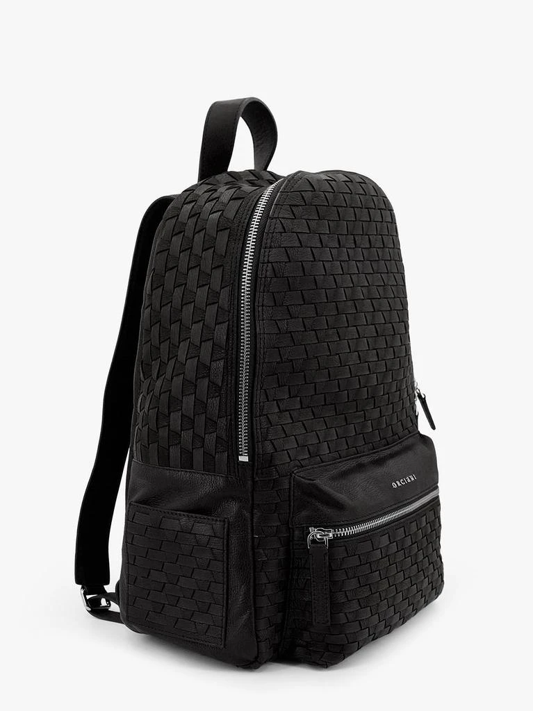 ORCIANI Suede backpack with interwined motif 3