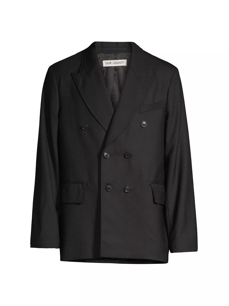 OUR LEGACY Gray Sharp DB Blazer IT 52 = XL - Suits - BeyondStyle OUR LEGACY Gray Sharp DB Blazer IT 52 = XL - Suits - BeyondStyle