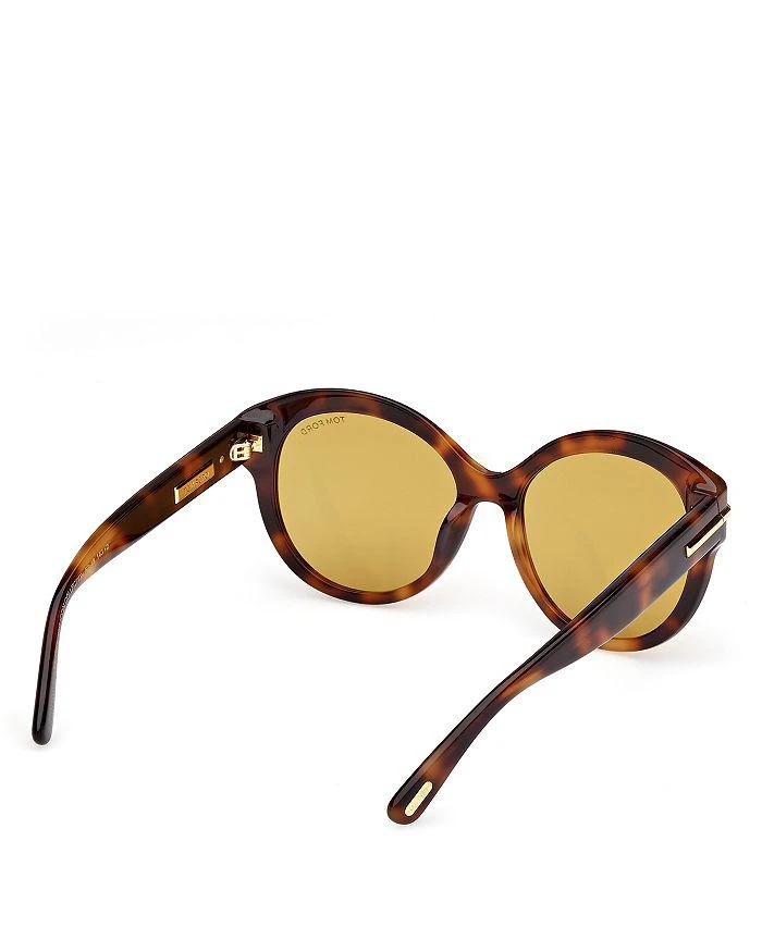 Tom Ford Icon Collection Round Sunglasses, 57mm  display picture 1