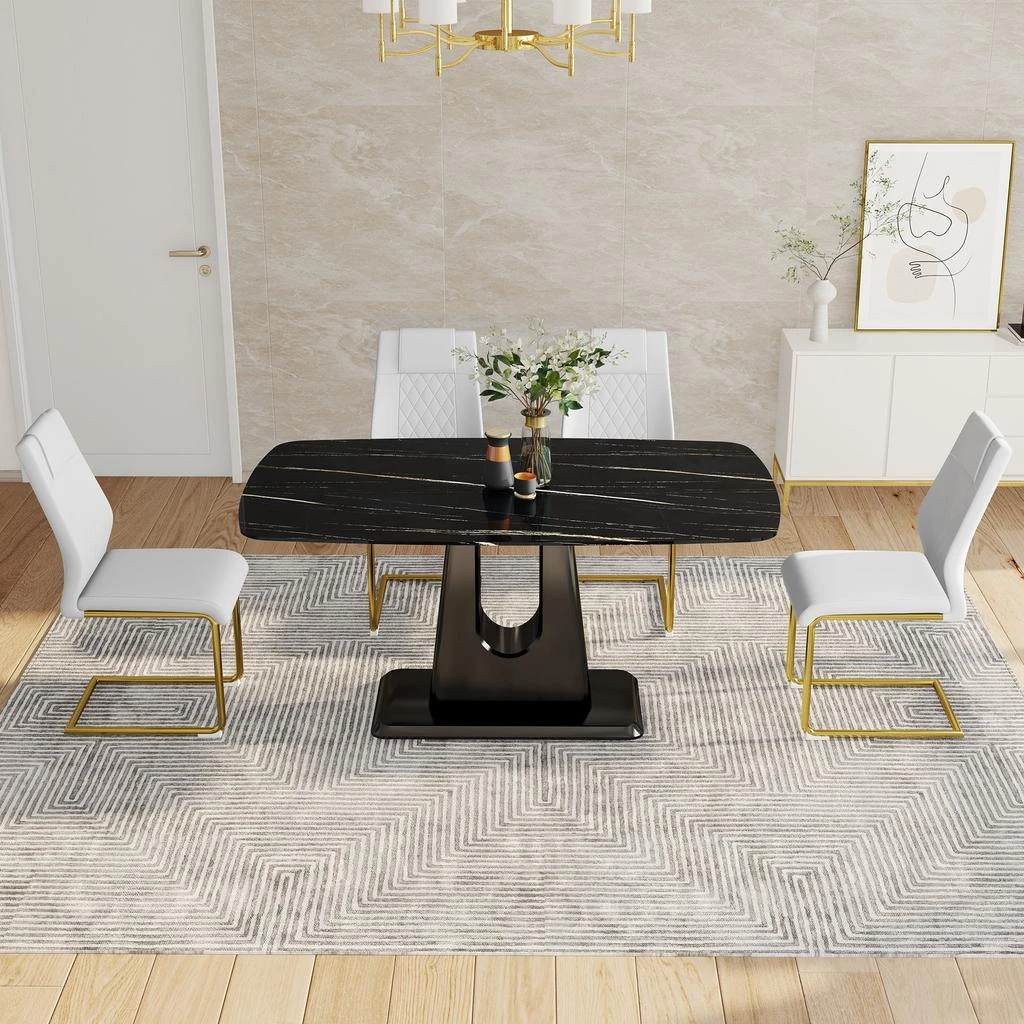 Streamdale Furniture Streamdale Ultra Modern Dining Table Glamour and Functionality for Every Gathering 2