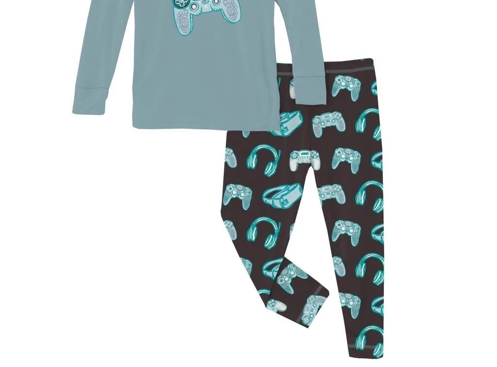 KICKEE Kickee - Kid's Long Sleeve Graphic Tee Pajama Set