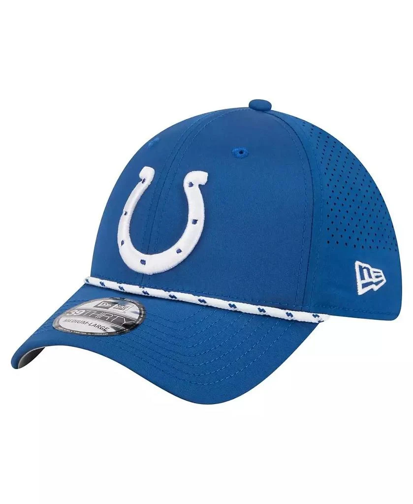 New Era Men's Royal Indianapolis Colts Perforated 39THIRTY Flex Hat 1