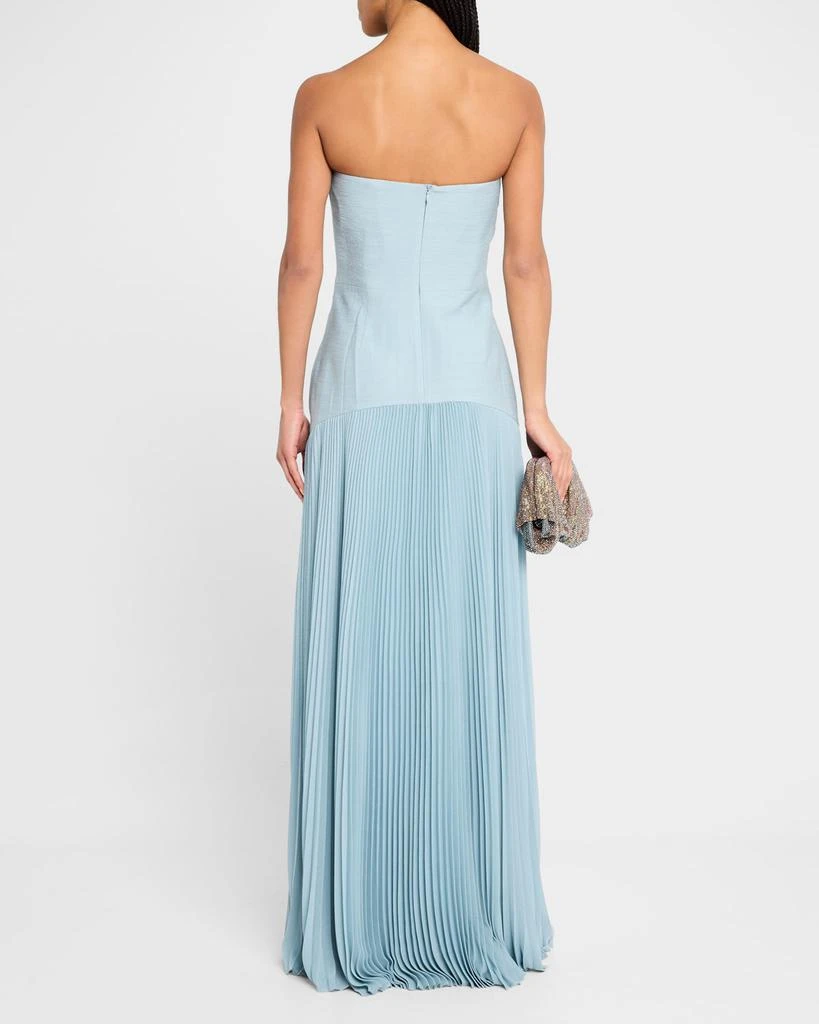 sachin and babi light blue dress Leely Women Dusty Rose Corset Chiffon Long Bridesmaid Dress with Slit  Sheath Ruched Floral Spaghetti Straps Wedding Guest Dress with Cape –  leelyuk main image 0