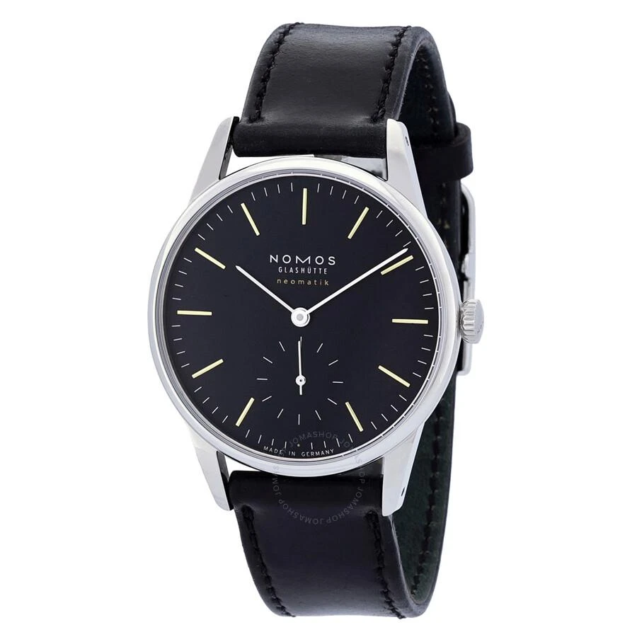Nomos Glashutte Orion Neomatik36 Automatic Black Dial Men's Watch 396 1