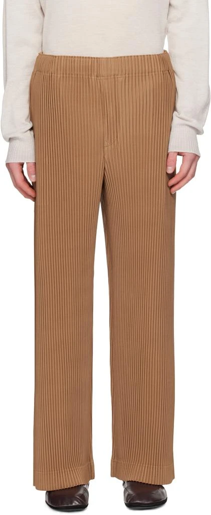 Homme Plissé Issey Miyake Tan Monthly Colors October Trousers