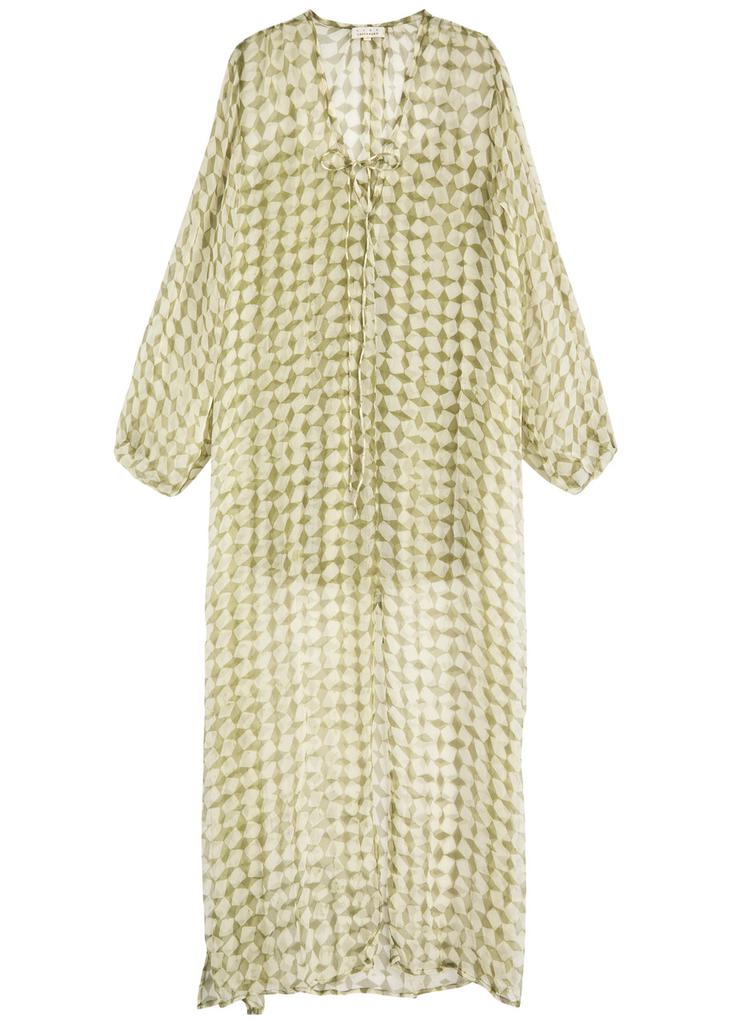 Cloe Cassandro Lea printed silk-georgette maxi dress